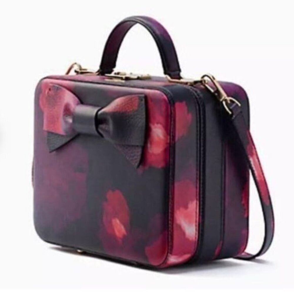 Kate Spade Pink and Purple Crossbody Bag with Structured Design